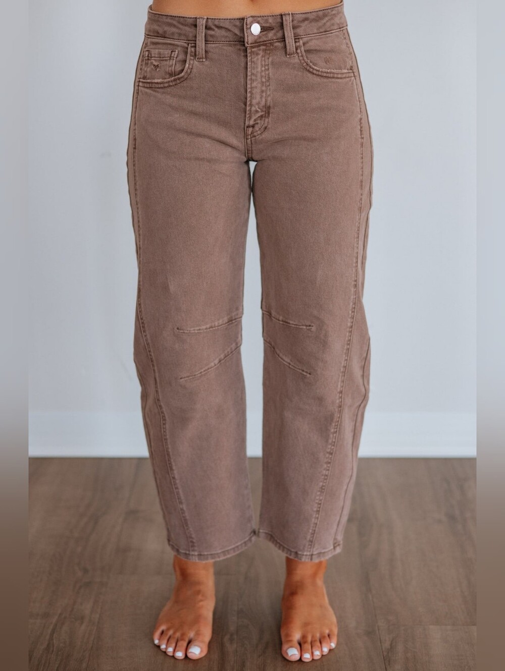 Flying Monkey high-rise barrel-leg jeans